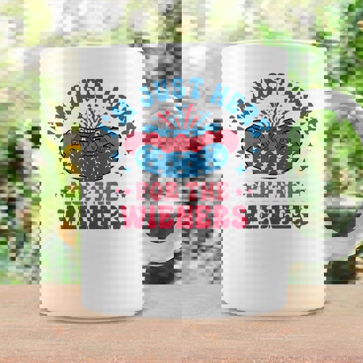 Im Just Here For The Wieners Hot Dog Funny Fourth Of July Coffee Mug Gifts ideas