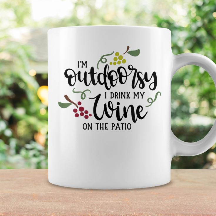 I'm Outdoorsy I Drink My Wine On The Patio Coffee Mug Gifts ideas