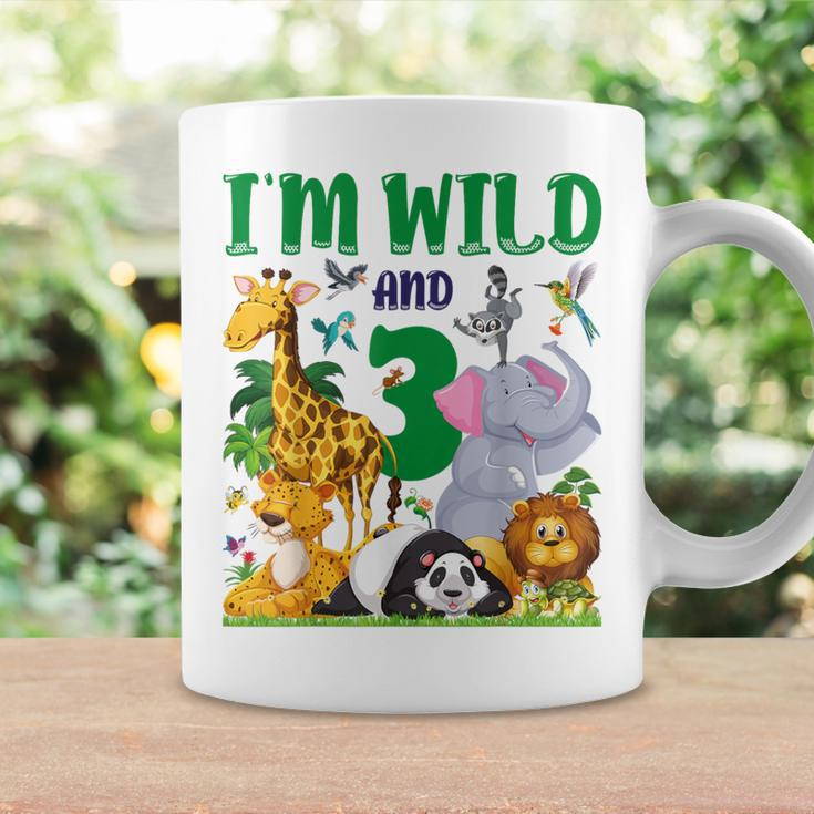 I'm Wild And 3 Safari Zoo Animal Wild And Three Birthday Coffee Mug Gifts ideas