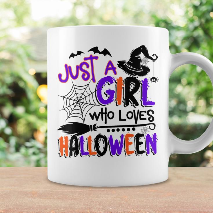 Just A Girl Who Loves Halloween Halloween Costume Coffee Mug Gifts ideas