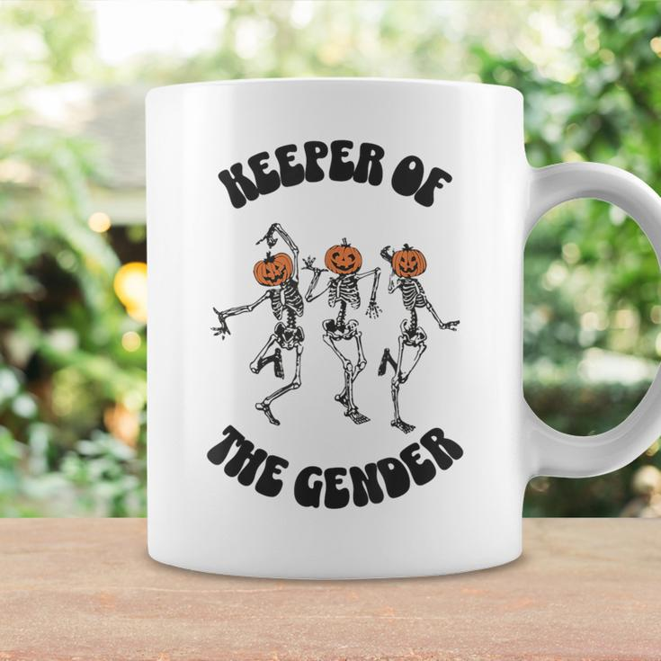 Keeper Of The Gender Dancing Skeleton Halloween Pumpkin Coffee Mug Gifts ideas