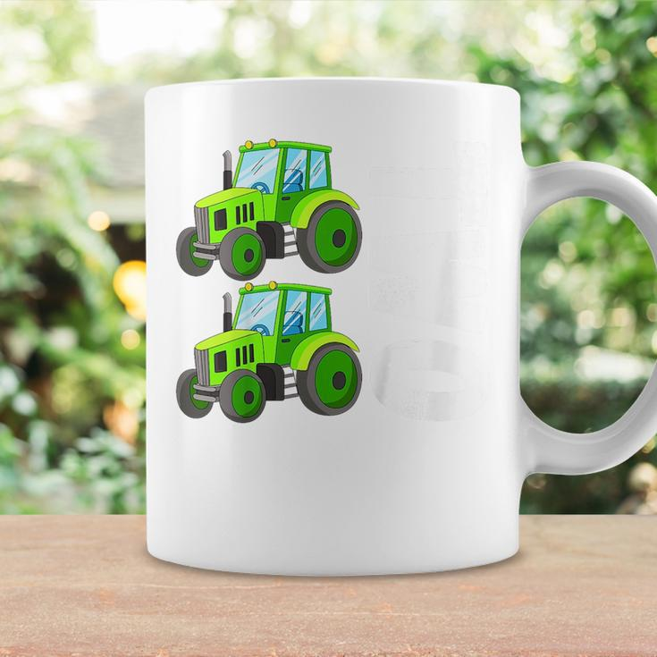 Kids 2Nd Birthday Boy Two Tractors Kids Toddler Farming Birthday Coffee Mug Gifts ideas