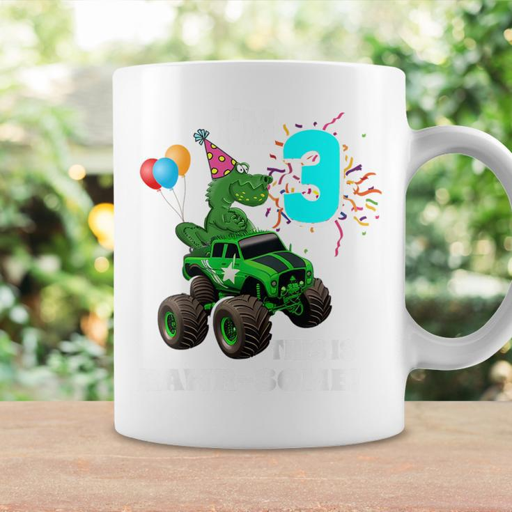 Kids 3Rd Birthday BoyRex & Monster Trucks Family Matching T Rex Funny Gifts Coffee Mug Gifts ideas