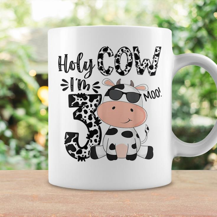Kids Holy Cow Im 3 Birthday Boy 3Rd Cow Farm Animals Bday Coffee Mug Gifts ideas
