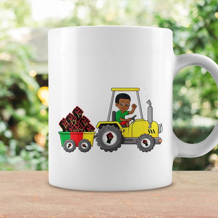Kids Junenth 1865 Boy In Tractor Funny Toddler Boys Fist Coffee Mug Gifts ideas