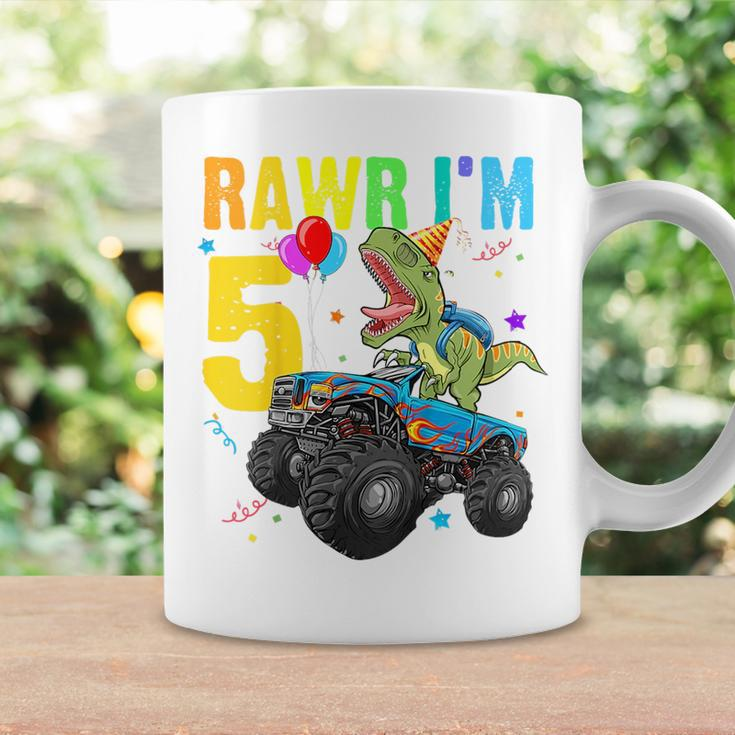 Kids Rawr Im 5Th Birthday Boy DinosaurRex 5 Year Old Gifts Coffee Mug Gifts ideas