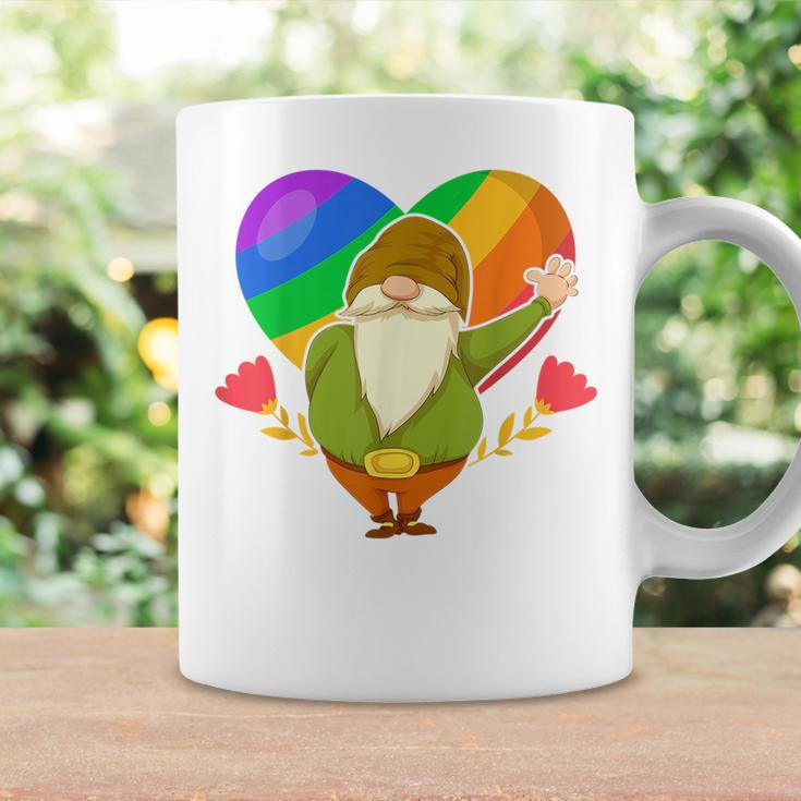 Lgbt Pride Nordic Gnome Rainbow Flag Heart Garden Gnome Coffee Mug Gifts ideas