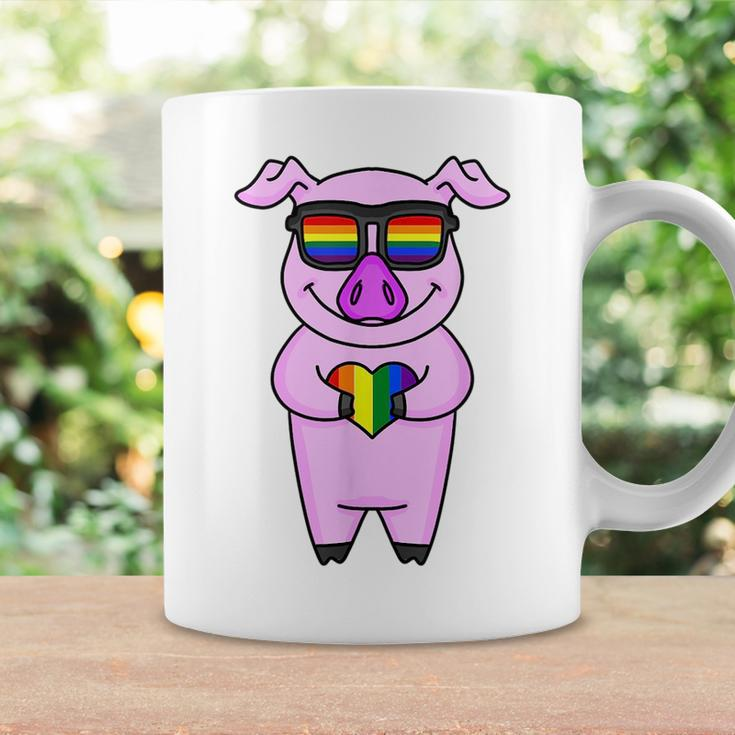Lgbt Supporter Pig Rainbow Gay Pride - Lgbt Heart Animal Coffee Mug Gifts ideas