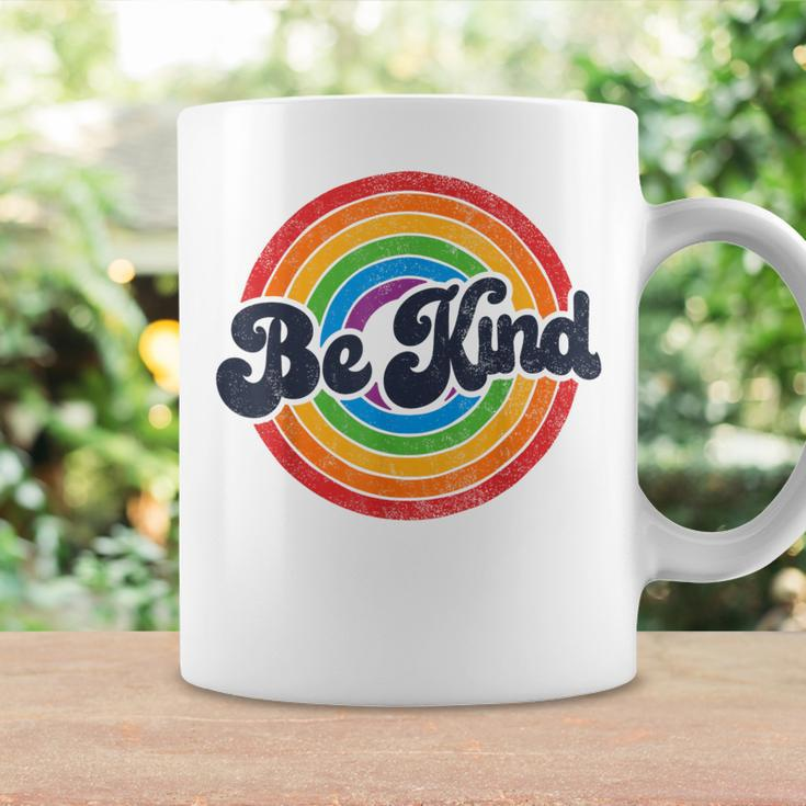 Lgbtq Be Kind Gay Pride Lgbt Ally Rainbow Flag Retro Vintage Coffee Mug Gifts ideas