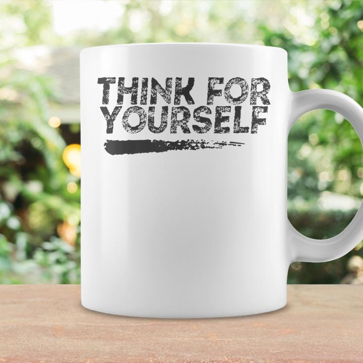Libertarian Think For Yourself - Free Speech Liberty Coffee Mug Gifts ideas