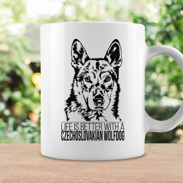 Life Is Better Czechoslovakian Wolfdog Dog Mom Dog Coffee Mug Gifts ideas