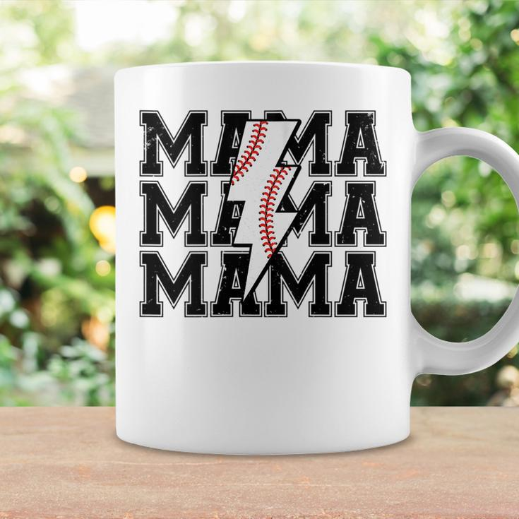 Lightning Bolt Mama Softball Baseball Sport Mom Mother's Day Coffee Mug Gifts ideas