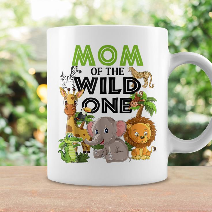 Mom Of The Wild One Birthday 1St Safari Jungle Family White Coffee Mug Gifts ideas