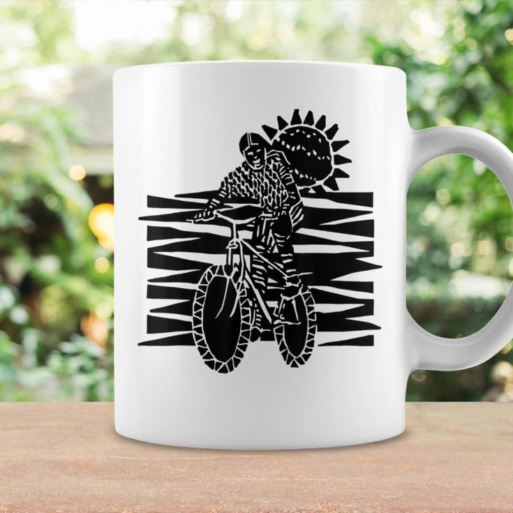 Mountain Biking Outdoors Over Rolling Hills Sunny Day Coffee Mug Gifts ideas