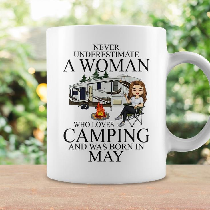 Never Underestimate A Woman Who Love Camping Born In May Coffee Mug Gifts ideas
