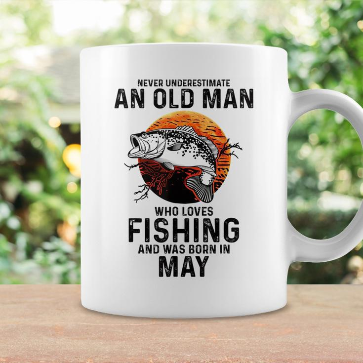 Never Underestimate Old Man Who Love Fishing Born In May Coffee Mug Gifts ideas