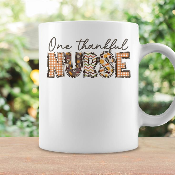One Thankful Nurse Thanksgiving Fall Autumn Nurse Coffee Mug Gifts ideas