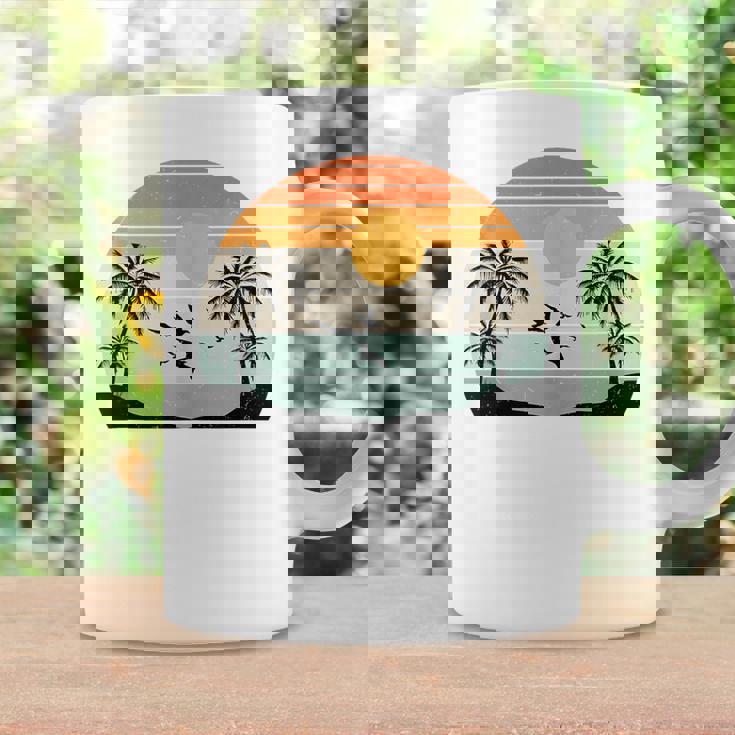 Palm Trees Summer Vacation Beach Sunshine Summer Retro Gifts Vacation Funny Gifts Coffee Mug Gifts ideas