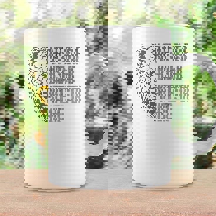 Papa Bear Husband Protector Hero Dad Funny Fathers Day Coffee Mug Gifts ideas