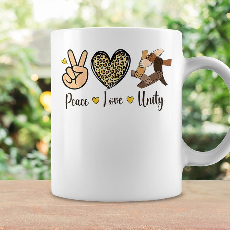 Peace Love Unity Vintage Leopard Unity Day Be Kind Hippie Coffee Mug Gifts ideas