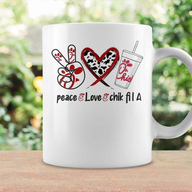PeaceLoveChik Fil A Casual Print Cute Graphic  Coffee Mug Gifts ideas