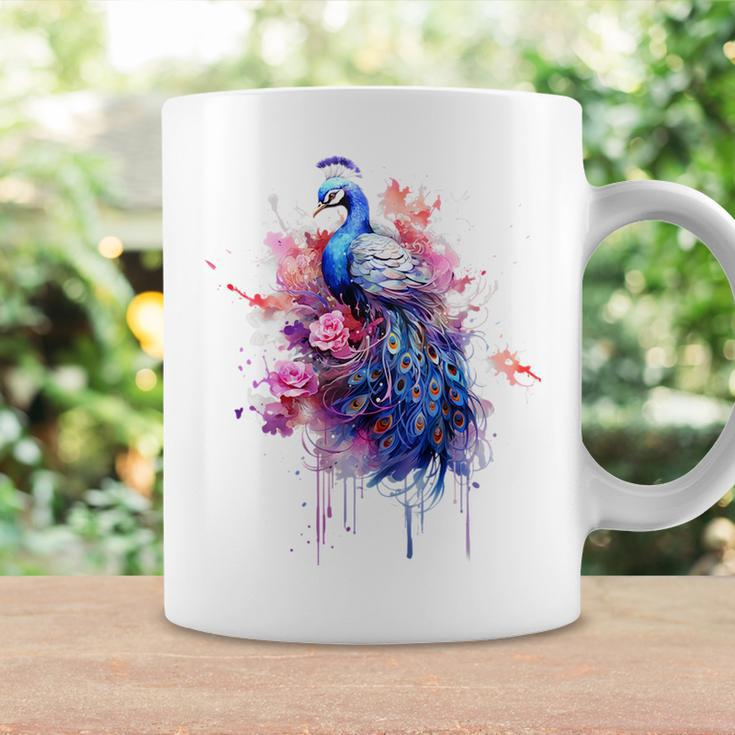 Peacock Watercolor Garden Colorful Art Peacock Gift For Womens Coffee Mug Gifts ideas