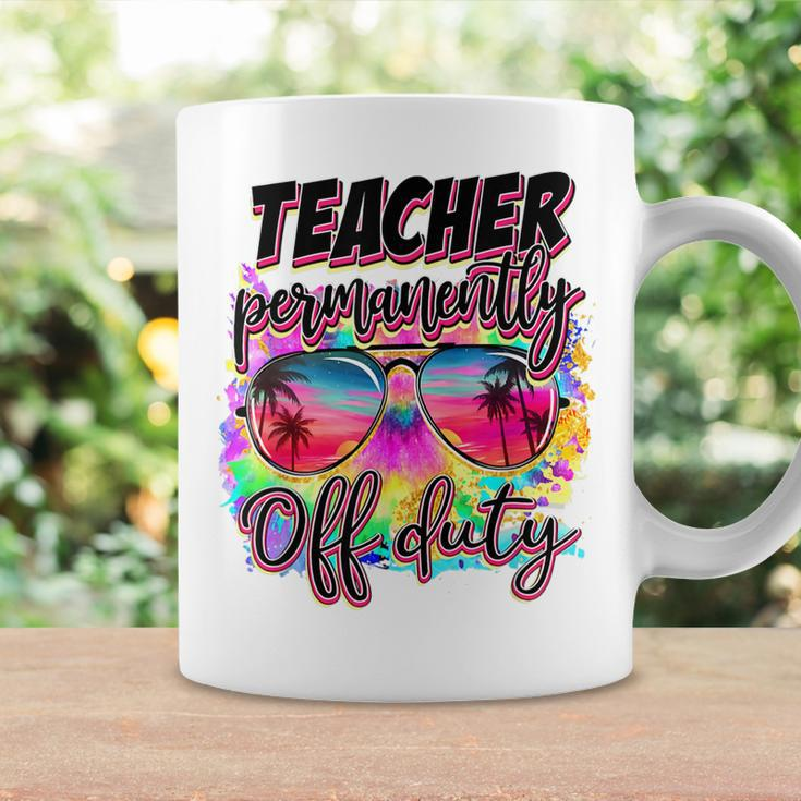 Permanent Teacher Offduty Tiedye Last Day Of School Coffee Mug Gifts ideas
