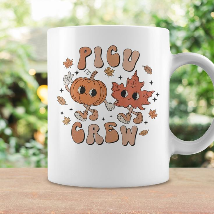 Picu Crew Pumpkin Thanksgiving Fall Pediatric Icu Nurse Coffee Mug Gifts ideas