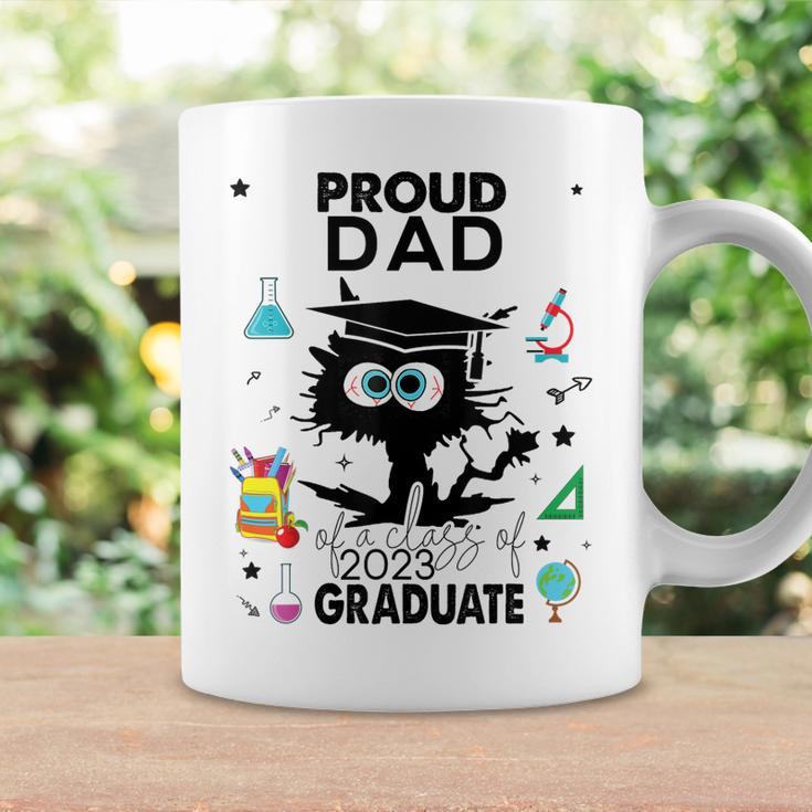 Proud Dad Of A Class Of 2023 Graduate Cool Funny Black Cat Coffee Mug Gifts ideas