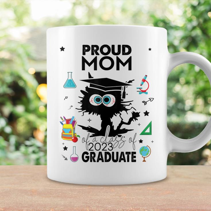 Proud Mom Of A Class Of 2023 Graduate Cool Funny Black Cat Coffee Mug Gifts ideas