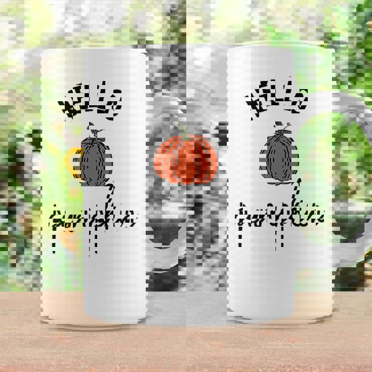 Pumpkin Halloween Hello Pumpkin Fall Thanksgiving Pocket Fall Thanksgiving Coffee Mug Gifts ideas
