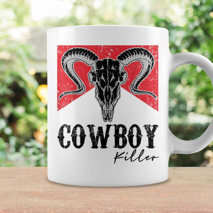Punchy Cowboy Killer Bull Horn Vintage Western Cowgirl Rodeo Rodeo Funny Gifts Coffee Mug Gifts ideas