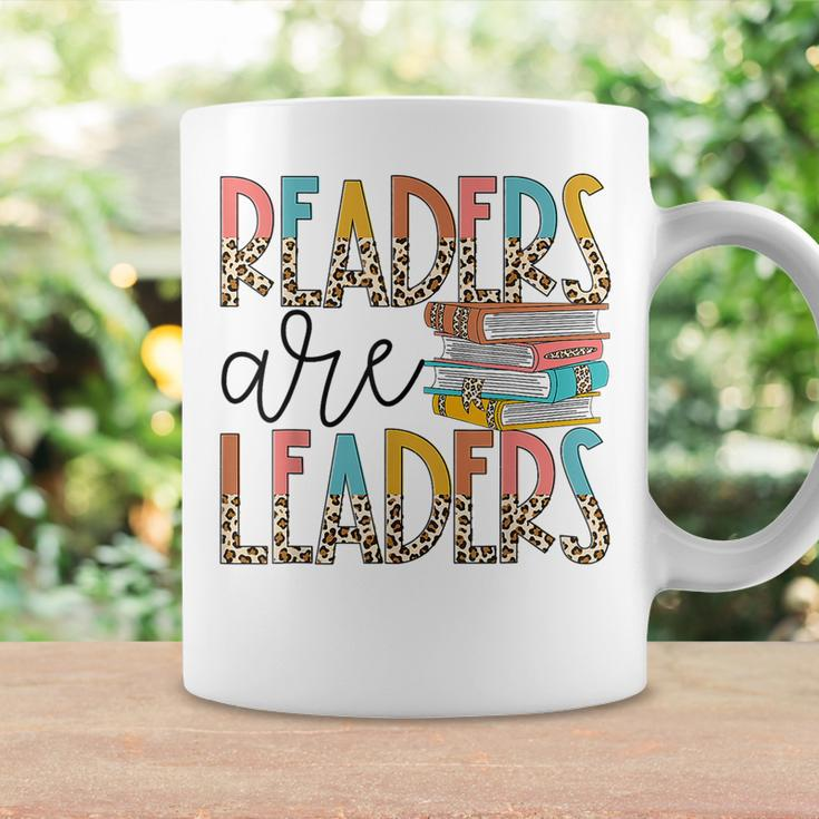 Readers Are Leaders Boho Leopard Book Lover Back To School Coffee Mug Gifts ideas