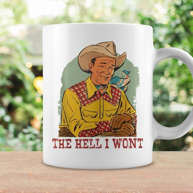Retro Cowboy The Hell I Wont Western Country Rodeo Dad Gift Funny Gifts For Dad Coffee Mug Gifts ideas