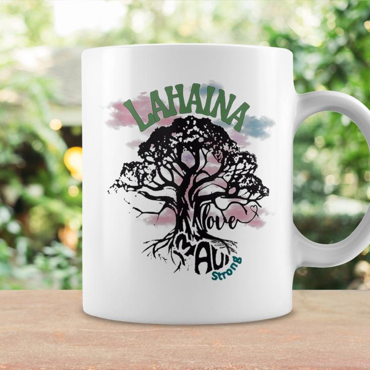 Retro Lahaina Strong Love Maui Support Hawaii Trees Coffee Mug Gifts ideas