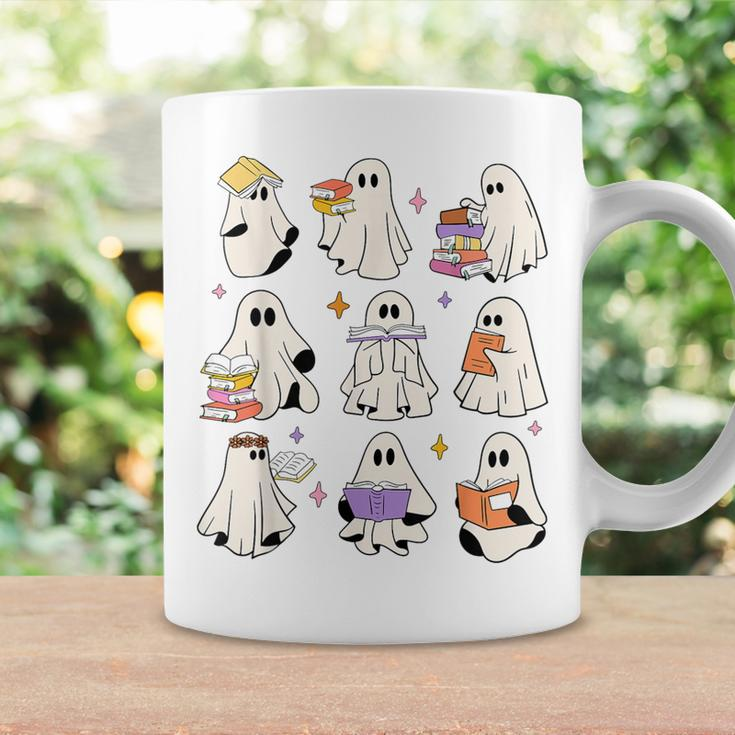 Retro Teacher Halloween Cute Ghost Read More Books Reading Coffee Mug Gifts ideas