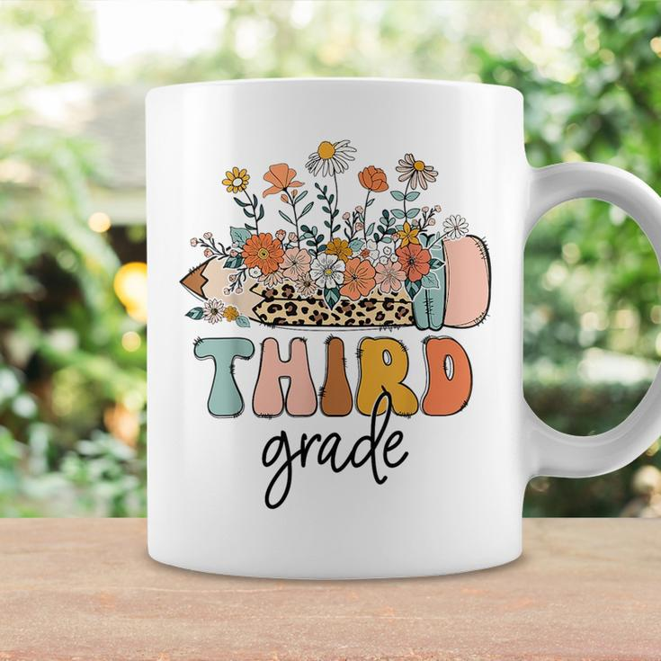 Retro Third Grade Teachers Leopard Back To School Student Coffee Mug Gifts ideas