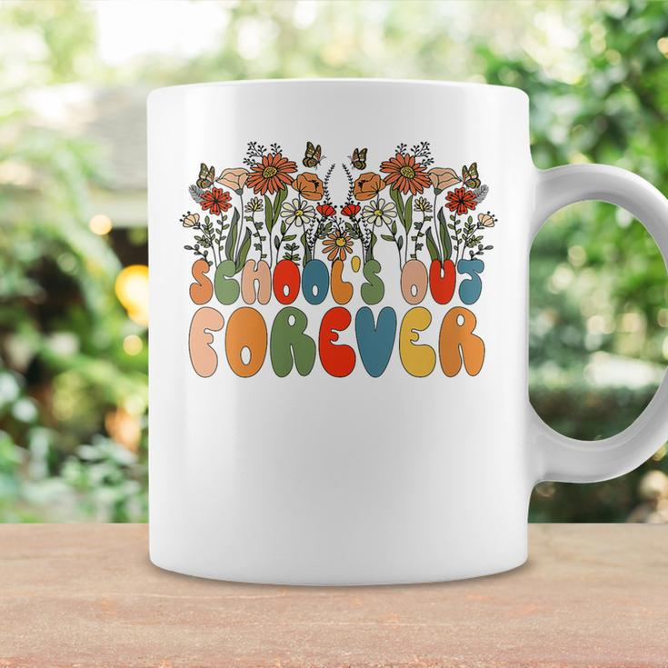 Schools Out Forever Last Day Of School Floral Teacher Coffee Mug Gifts ideas