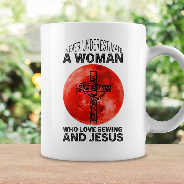 Sewing And Jesus Funny Sewing Quote Women Quilting Lover Coffee Mug Gifts ideas
