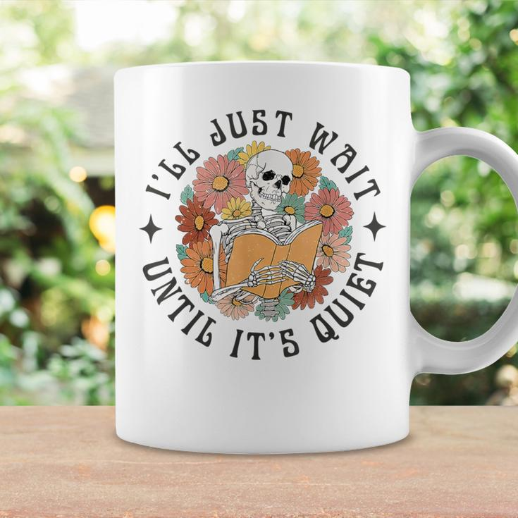 Skeleton Teacher I'll Just Wait Until It's Quiet Halloween Coffee Mug Gifts ideas