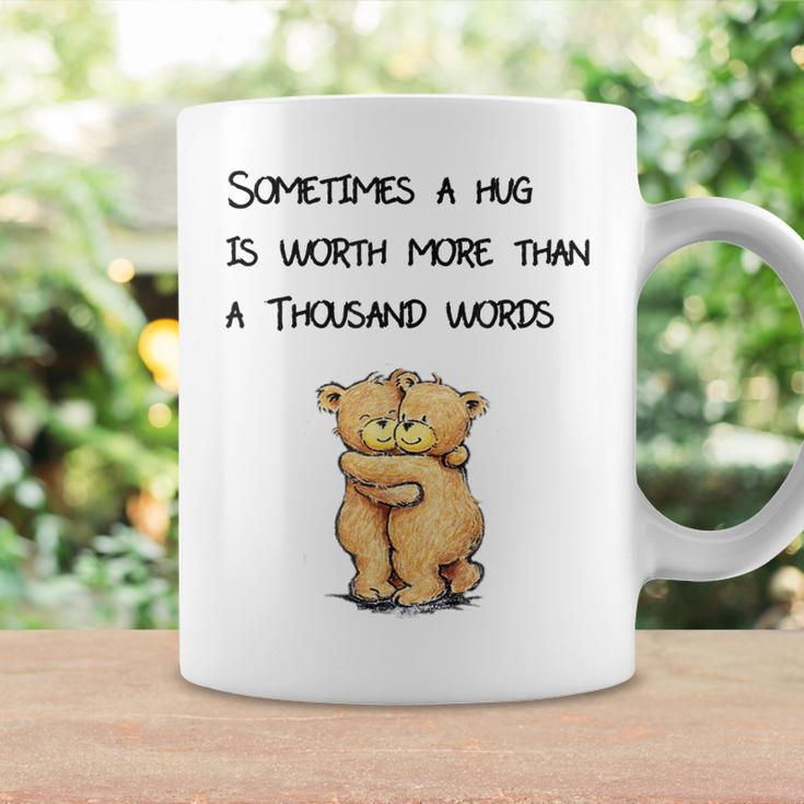 Sometimes A Hug Is Worth More Than A Thousand Words Coffee Mug - Thegiftio