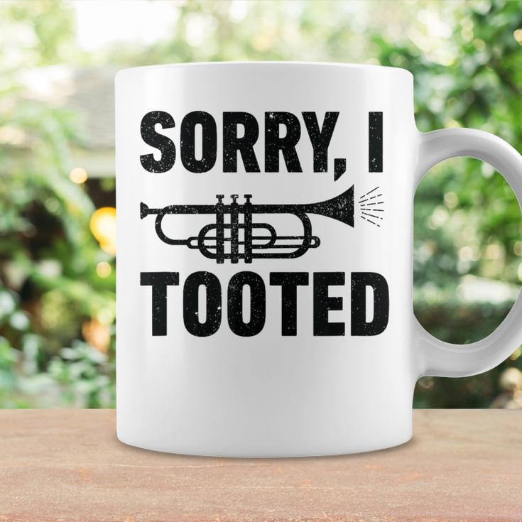 Sorry I Tooted Marching Band Trumpet Women Coffee Mug Gifts ideas