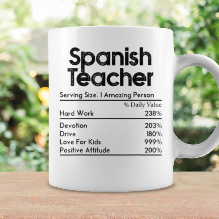 Spanish Teacher Nutrition Facts Teachers Funny Gift Coffee Mug Gifts ideas