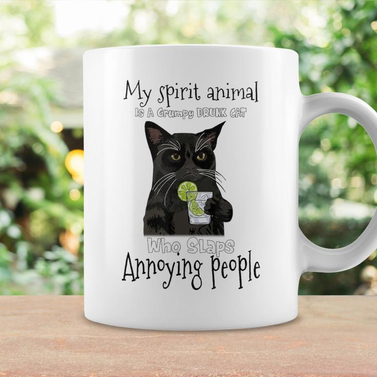 My Spirit Animal Is A Grumpy Drunk Cat Who Slaps Annoying Coffee Mug Gifts ideas