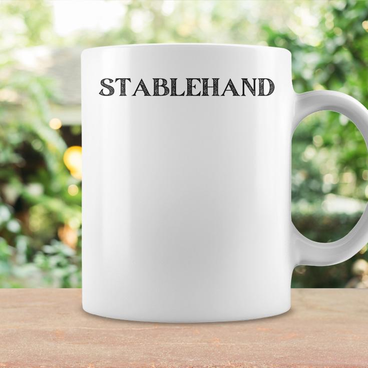 Stablehand Vintage Text Equestrian Coffee Mug Gifts ideas