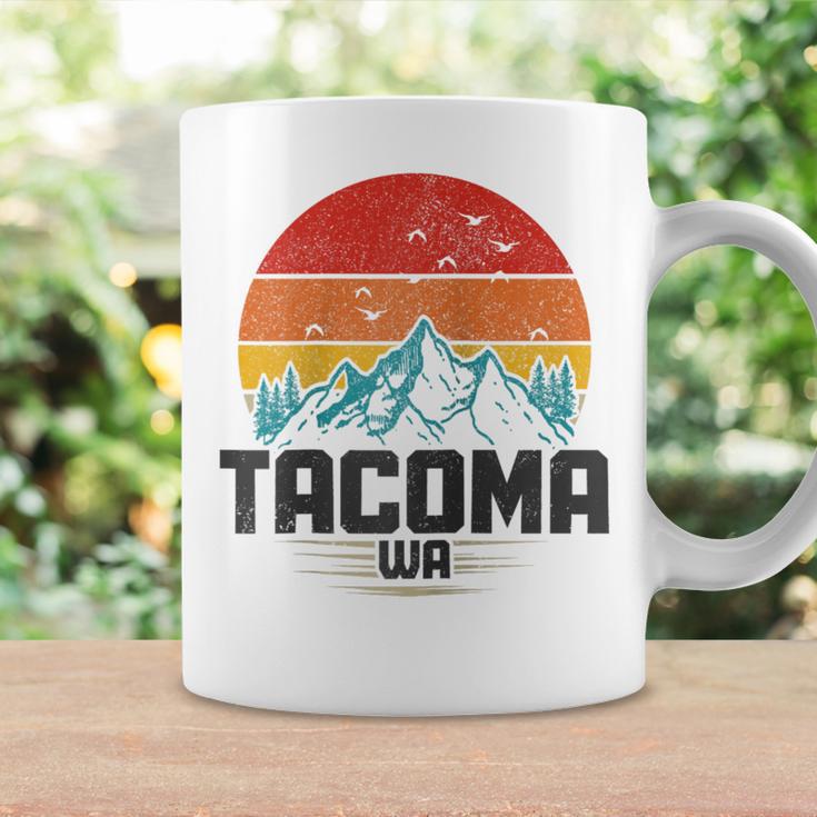 Tacoma Washington Wa Vintage Mountains Pnw Pride Coffee Mug | Mazezy