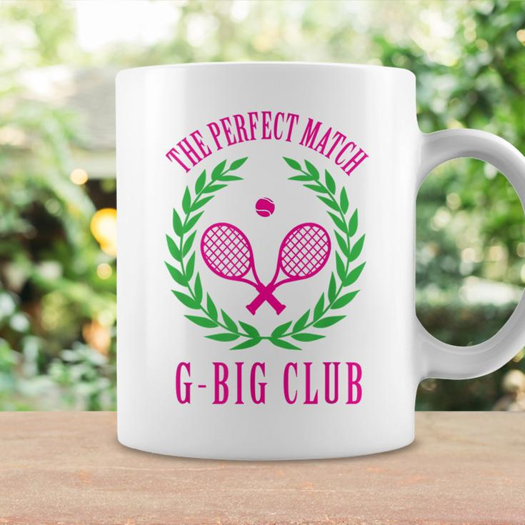 Tennis Match Club Little G Big Sorority Reveal Coffee Mug Gifts ideas