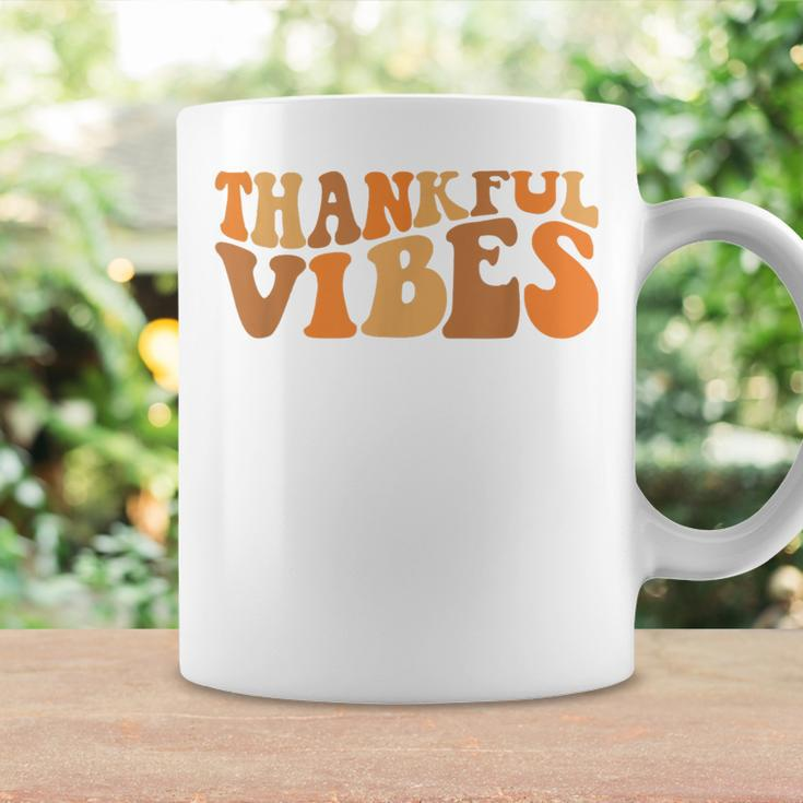Thankful Vibes Fall Thanksgiving Coffee Mug Gifts ideas