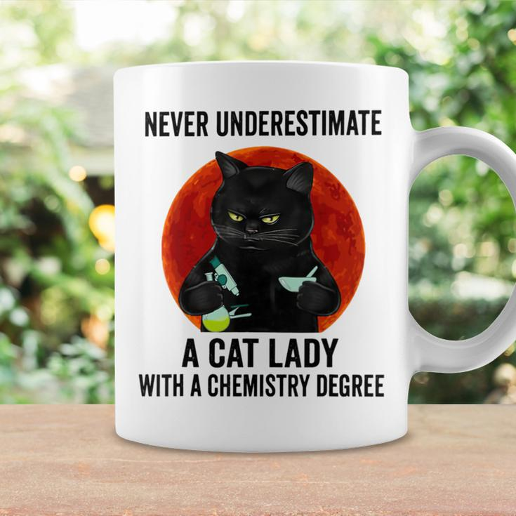 Never Underestimate A Cat Lady With A Chemistry Degree Coffee Mug Gifts ideas