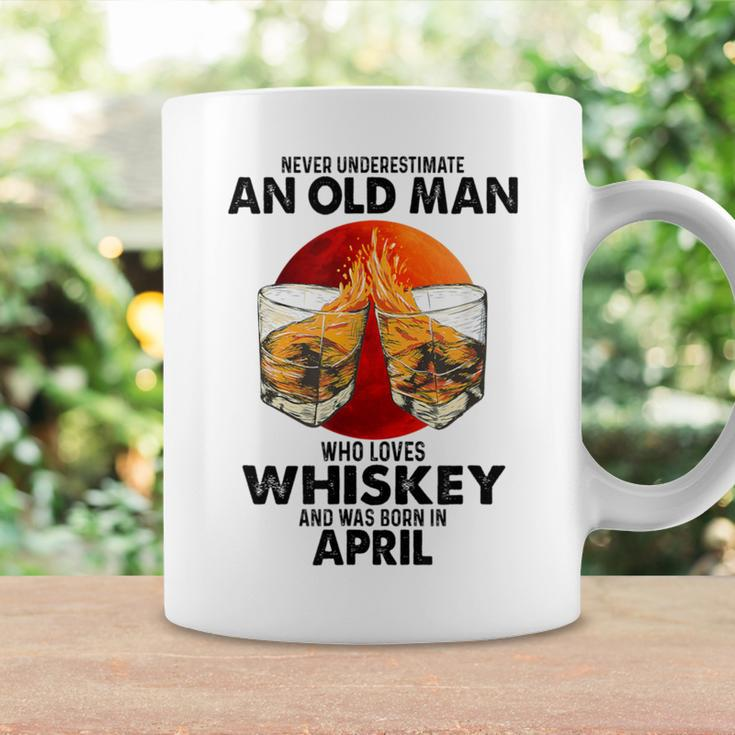 Never Underestimate An Old April Man Who Loves Whiskey Coffee Mug Gifts ideas